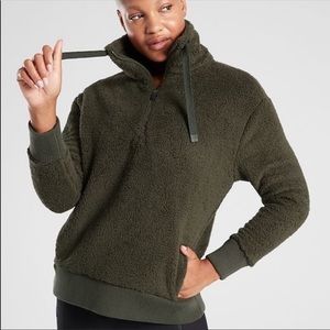 Brand new! Athleta Talus Sherpa- Olive